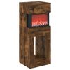 vidaXL Caminetto elettrico Rovere Fumo 35 x 30 x 86 cm