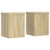vidaXL Supporti per Piante 2 pz Rovere 15x15x20 cm in Multistrato