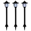 vidaXL Lampade Solari da Esterni 3pz a LED Nero