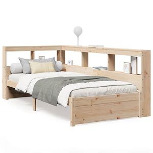 vidaXL Letto Libreria senza Materasso 90x190 cm Legno Massello Pino