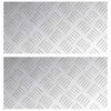 vidaXL Gradini per Scale 2 pcs Argento 40 x 20 cm Alluminio