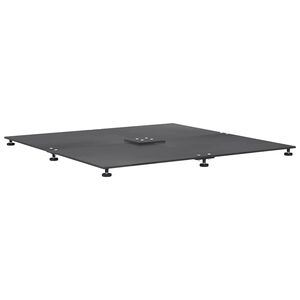 vidaXL Base per ombrellone 52 kg Grigio scuro Acciaio Quadrato