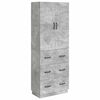 vidaXL Set di armadi 2 pcs Grigio Cemento 66 x 34,5 x 87 cm