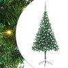 vidaXL Albero di Natale Preilluminato Palline Bianco 180 cm 564 Rami