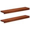 vidaXL Soglie per finestre 2 pz Marrone 70 x 15 x 2 cm