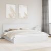 vidaXL Letto con Contenitore Bianco 200 x 200 cm Legno multistrato