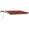 vidaXL Tenda retrattile manuale con LED 2,5 x 2 m
