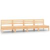 vidaXL Set Divani da Giardino 4 pz in Legno Massello di Pino