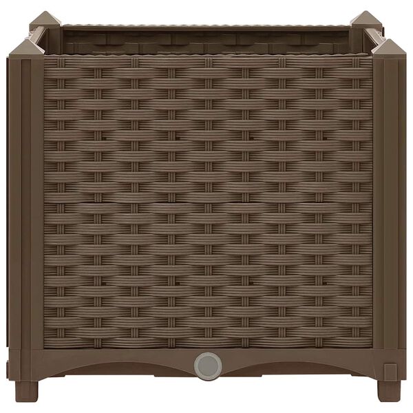 vidaXL Fioriera Rialzata 40x40x38 cm in Polipropilene