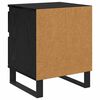 vidaXL Armadio da Notte Rovere Nero 40 x 35 x 50 cm Legno multistrato