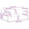 vidaXL Divano 2 pcs Grigio scuro 158 x 78 x 80 cm Tessuto