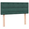 vidaXL Giroletto a Molle con Materasso Verde Scuro 120x210 cm Velluto