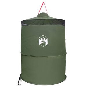 vidaXL Tenda per toilet pop-up con corda sospesa Verde 97 x 126 cm