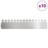 vidaXL Bordure per prato 10 pcs Argento 103 x 0,05 x 22 cm