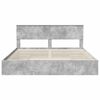 vidaXL Letto con Contenitore con testiera Grigio cemento 180 x 200 cm