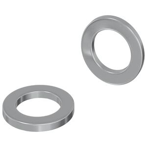 vidaXL Rondelle 2 pz Argento 10 x 10 x 1,2 mm Acciaio