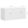 vidaXL Mobile Lavabo Bianco 100x38,5x46 cm in Legno Multistrato