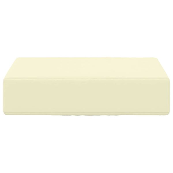 vidaXL Cuscino da Sedia Esterno Crema 40 x 40 x 8 cm 100% Poliestere