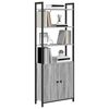 vidaXL Armadio per Libri Grigio Sonoma 60 x 24 x 161 cm