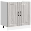 vidaXL Mobile Base Lavello Lucca Grigio Sonoma in Legno Multistrato