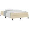 vidaXL Letto a molle Crema 120 x 190 cm Tessuto