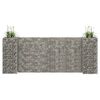 vidaXL Gabbione Fioriera ad "H" in Filo di Acciaio 260x40x100 cm