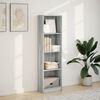 vidaXL Libreria Grigio Sonoma 40x24x143 cm in Legno Multistrato