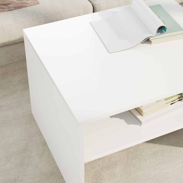 vidaXL Tavolino da salotto Bianco 60 x 50 x 40 cm Legno multistrato