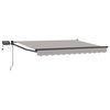 vidaXL Tenda retrattile manuale con LED 3 x 2,5 m