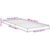 vidaXL Struttura letto a terra Bianco 80 x 200 cm Legno multistrato