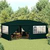 vidaXL Gazebo Professionale con Pareti 4x6 m Verde 90 g/m²
