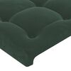 vidaXL Giroletto a Molle con Materasso Verde Scuro 90x190 cm Velluto