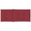 vidaXL Cuscini per Sedie 6 pz Rosso Vino 120x50x3 cm in Tessuto