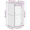 vidaXL Capanno da Giardino Antracite 118,5x97x209,5 cm Acciaio Zincato