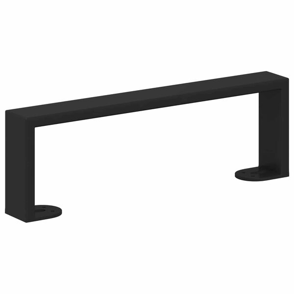 vidaXL Piedini per mobili 2 pcs Nero 311 x 40,5 x 100 mm Ferro
