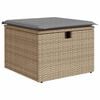 vidaXL Set Divano da Giardino 9 pz con Cuscini Beige in Polyrattan