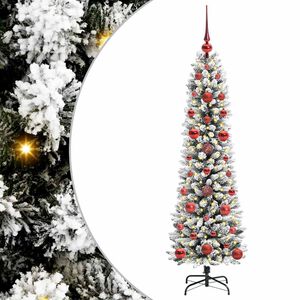 vidaXL Albero di Natale artificiale con 150 LED Bianco 120 cm