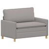 vidaXL Divano Grigio Chiaro 126 x 81 x 87,5 cm Tessuto