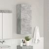 vidaXL Armadio da bagno a muro TULUM Grigio cemento 37 x 24,5 x 86 cm