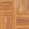vidaXL Piano Tavolo in Legno Massello di Teak Rotondo 2,5 cm 90 cm