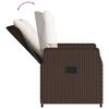 vidaXL Set da Pranzo da Giardino 7pz con Cuscini in Polyrattan Marrone