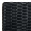 vidaXL Set Divani da Giardino 4 pz con Cuscini in Polyrattan Nero
