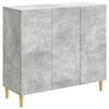 vidaXL Credenza Grigio Cemento 89 x 34,5 x 80 cm Legno ingegnerizzato
