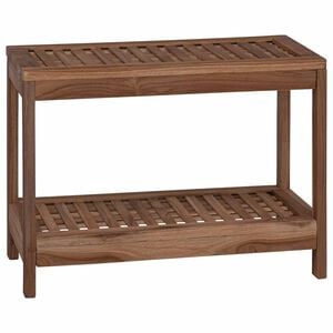 vidaXL Tavolo Laterale da Bagno Naturale 60 x 30 x 45 cm