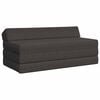 vidaXL Divano Letto Pieghevole Grigio Scuro 120 x 60 x 49 cm Tessuto