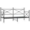 vidaXL Dormeuse senza Materasso Nero 90x200 cm in Acciaio