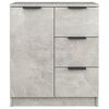 vidaXL Credenze 2 pz Grigio Cemento 60x30x70 cm in Legno Multistrato