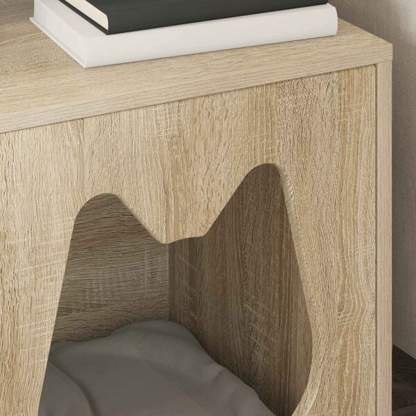 vidaXL Casa per Gatti Sonoma 42,5 x 40 x 53,5 cm Legno multistrato