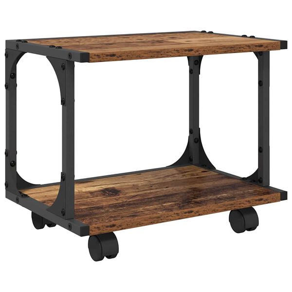 vidaXL Supporto per Stampante Legno vecchio 41 x 28 x 33.5 cm