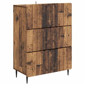 vidaXL Mobile con Cassetti Legno antico 66 x 34,5 x 92 cm
